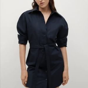 Mango Cotton Shirt Dress